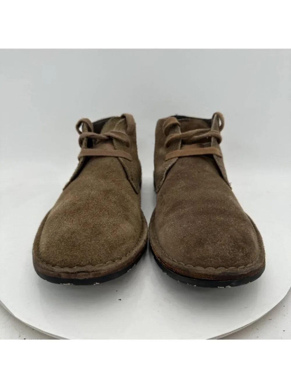 John Varvatos Men Size 8.5M Brown Suede Ankle Lace Up Chukka Boot